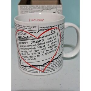 1984 Personals Coffee Mug with Box Vintage Freelance